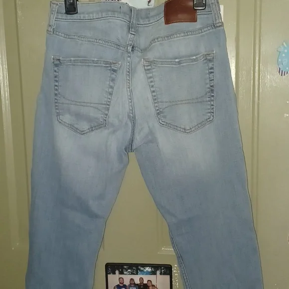 Mens Hollister Destress Skinny Jeans - Picture 5 of 7